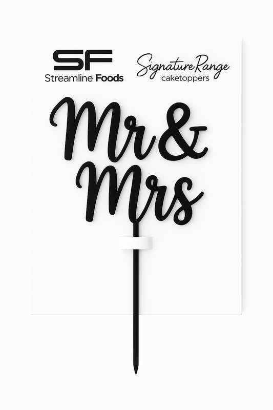 Mr & Mrs Script Black