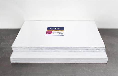 14"x18" White Rectangular Masonite Board 5mm (Box of 10 Boards)