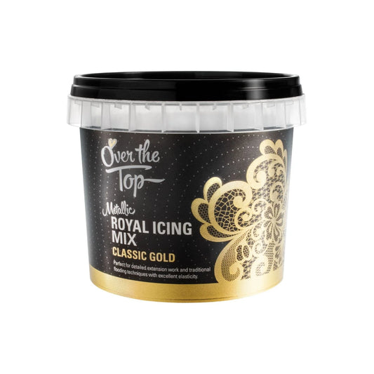 Over The Top - Metallic Gold Royal icing Mix 150g/6oz