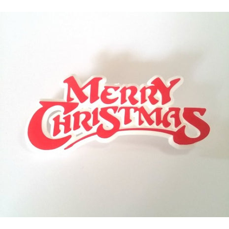 Red On White Xmas Sign