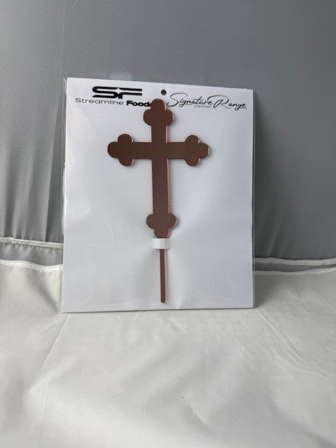 Orthodox Cross Rose Gold