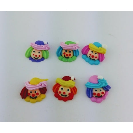 Mini Clown Faces Assorted 180 per box - Sugar Dec
