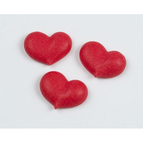 Mini Hearts Red 240 per box - Sugar Dec