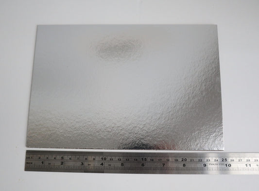 10"x5" STD Silver Rect Cardboard (2.5mm) (Pack of 50)