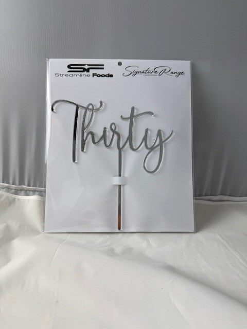 Thirty Fine Script Thirty Script Silver – Streamline Foods