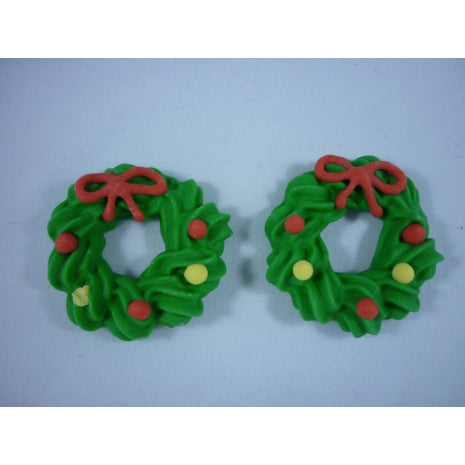 Xmas Wreath 96pc - Sugar Dec
