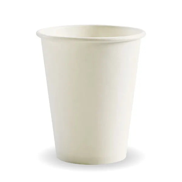 280ml / 8oz (80mm) White Single Wall BioCup (BC-8W)