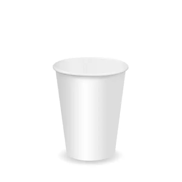 350ml / 12oz (80mm) White Single Wall BioCup (BC-12(80)W)