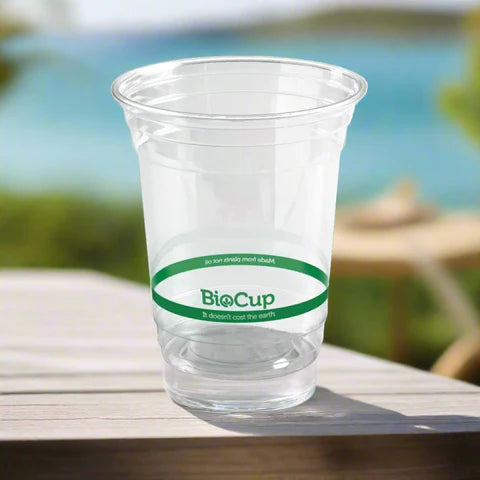 BioPak Clear Cups 420ml Box Of 1000