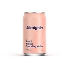 Almighty Peach & Ginger Sparkling Water (24x330ml)
