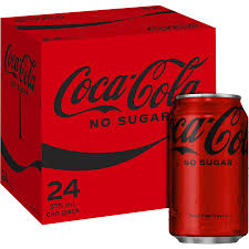 No Sugar Coke Cans (24x375ml)