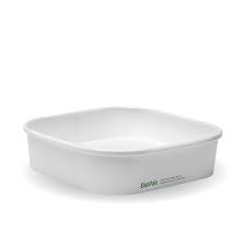 750ml White BioBoard Takeaway Base (50-Sleeve) (10)