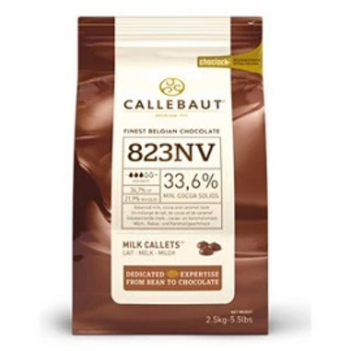 Callebaut Milk Chocolate Bits 2.5kg (33%)