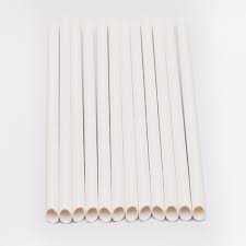 Paper Straws (10mm/White/Jumbo) (25x100)