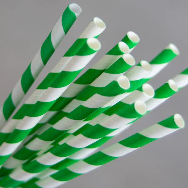 Paper Straw Regular Green (2500)