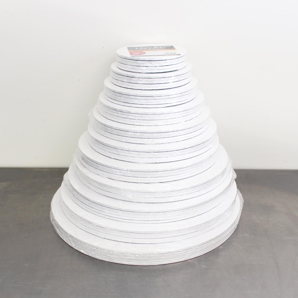 8" White Round Masonite Board 5mm
