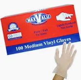 Vinyl Gloves Medium Lightly Powdered